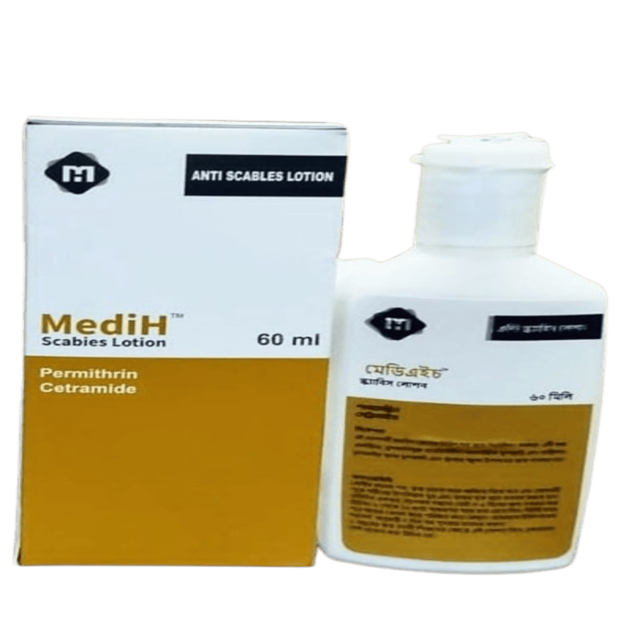 Medih Scabies Lotion – For Scabies & Itchy Skin Relief 60ml price in Bangladesh | Authentic Product by Shundorjo