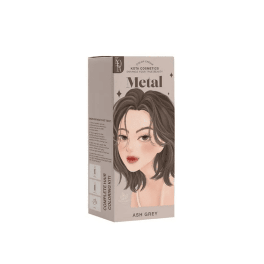 Kota Cosmetics Hair Color Cream Metal - Ash Grey price in Bangladesh | Authentic Product by Shundorjo