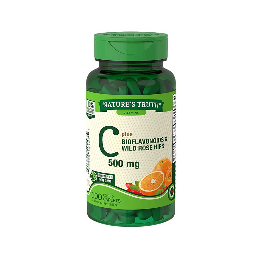 Nature’s Truth C 500mg Plus Bioflavonoids 100 Caplets