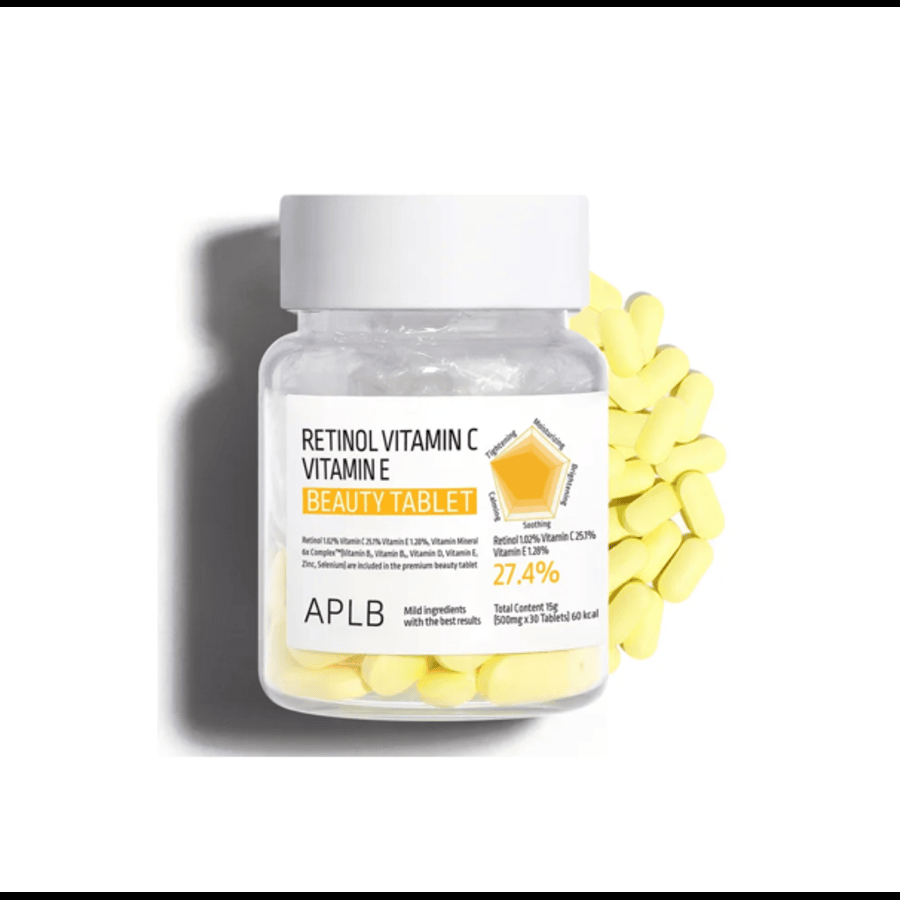 APLB Retinol Vitamin C & Vitamin E Beauty Tablet 500mg - 30 Tablets price in Bangladesh | Authentic Product by Shundorjo
