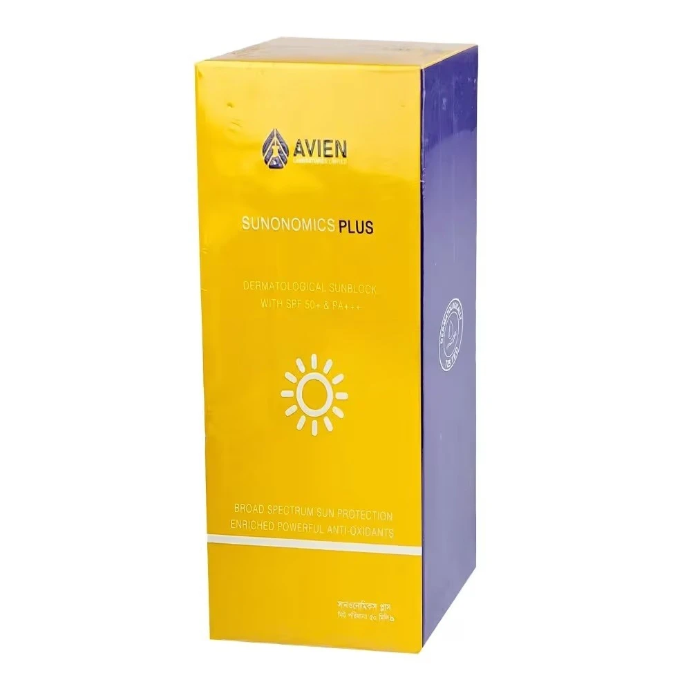 Avien Sunonomics Plus Dermatological Sunblock With SPF 50+ & PA+++ 50ml price in Bangladesh | Authentic Product by Shundorjo