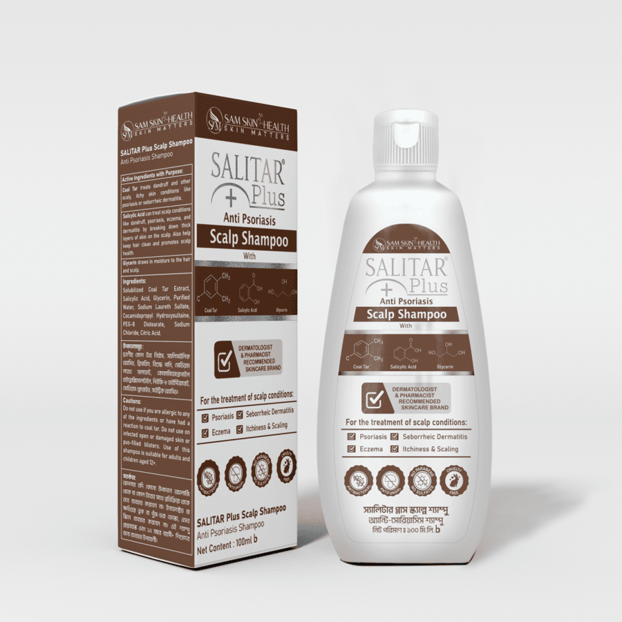 Salitar Plus Shampoo – 100ml | Anti-Dandruff & Scalp Cleanser price in Bangladesh | Authentic Product by Shundorjo