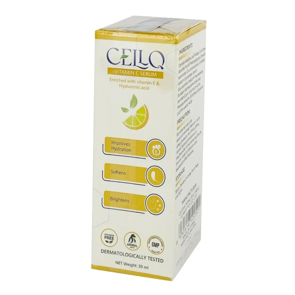 CELLQ Vitamin C Serum 30ml – Enriched with Vitamin E & Hyaluronic Acid price in Bangladesh | Authentic Product by Shundorjo
