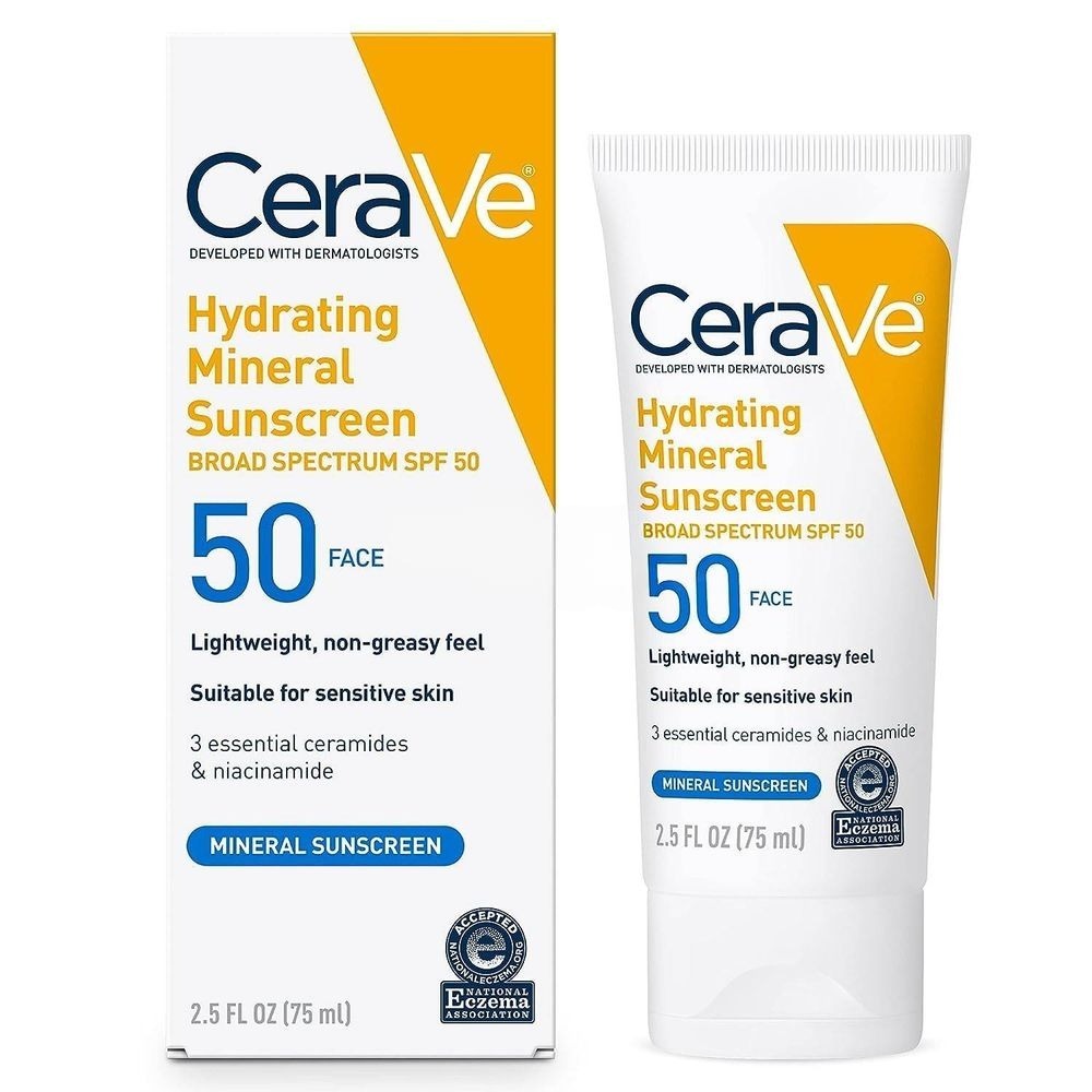 Cerave Hydrating Mineral Sunscreen SPF 50 Face Lotion 75ml price in Bangladesh | Authentic Product by Shundorjo