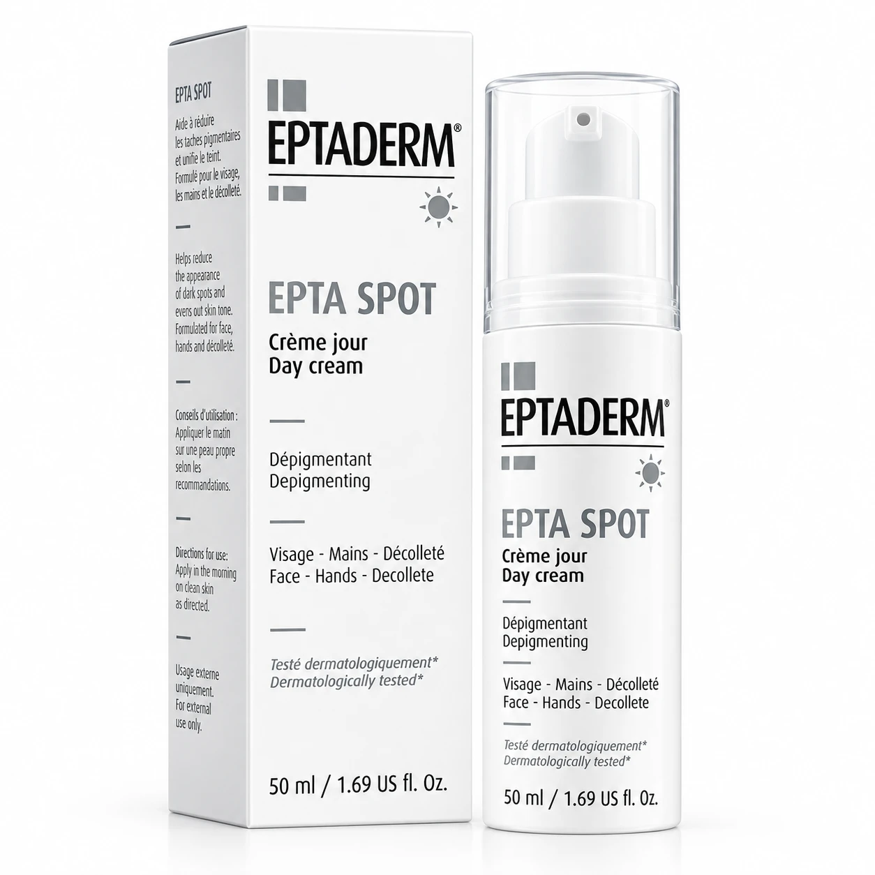 Eptaderm EPTA SPOT Day Cream 50ml – Depigmentation & Dark Spot Care price in Bangladesh | Authentic Product by Shundorjo
