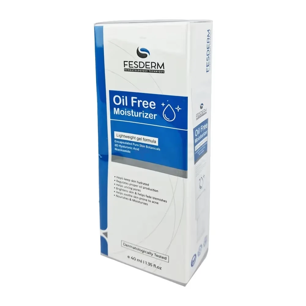 FESDERM Oil Free Moisturizer with 8D Hyaluronic Acid, Niacinamide & Skin Botanicals – 40ml