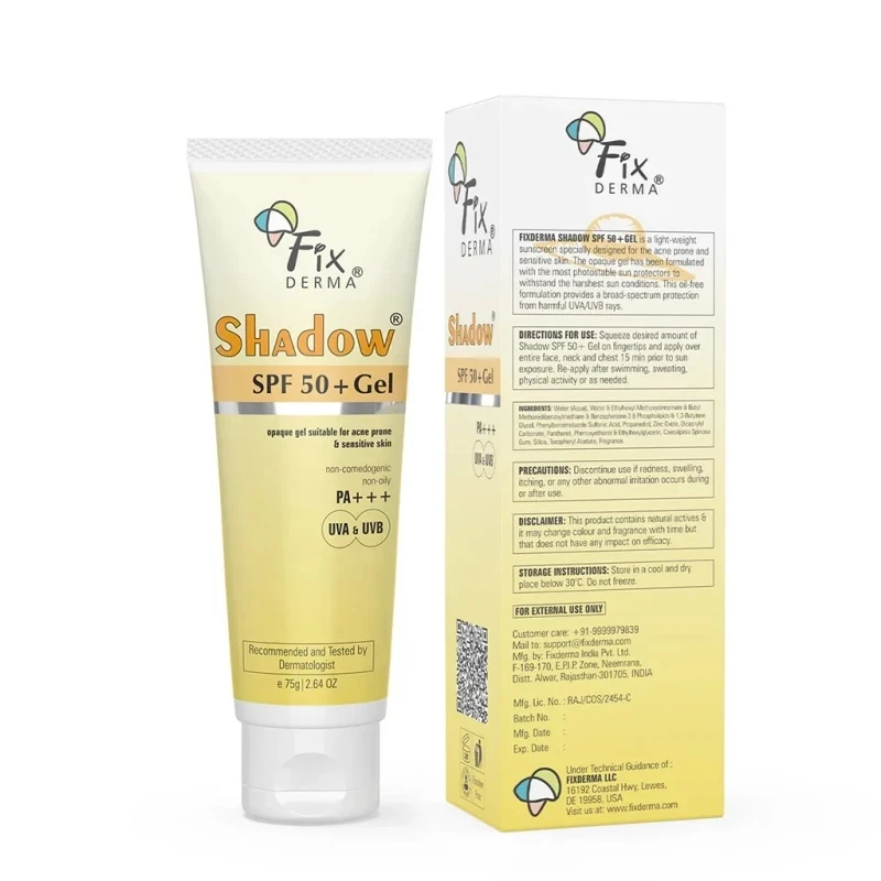 Fixderma Shadow SPF 50+ Sunscreen Gel 75gm