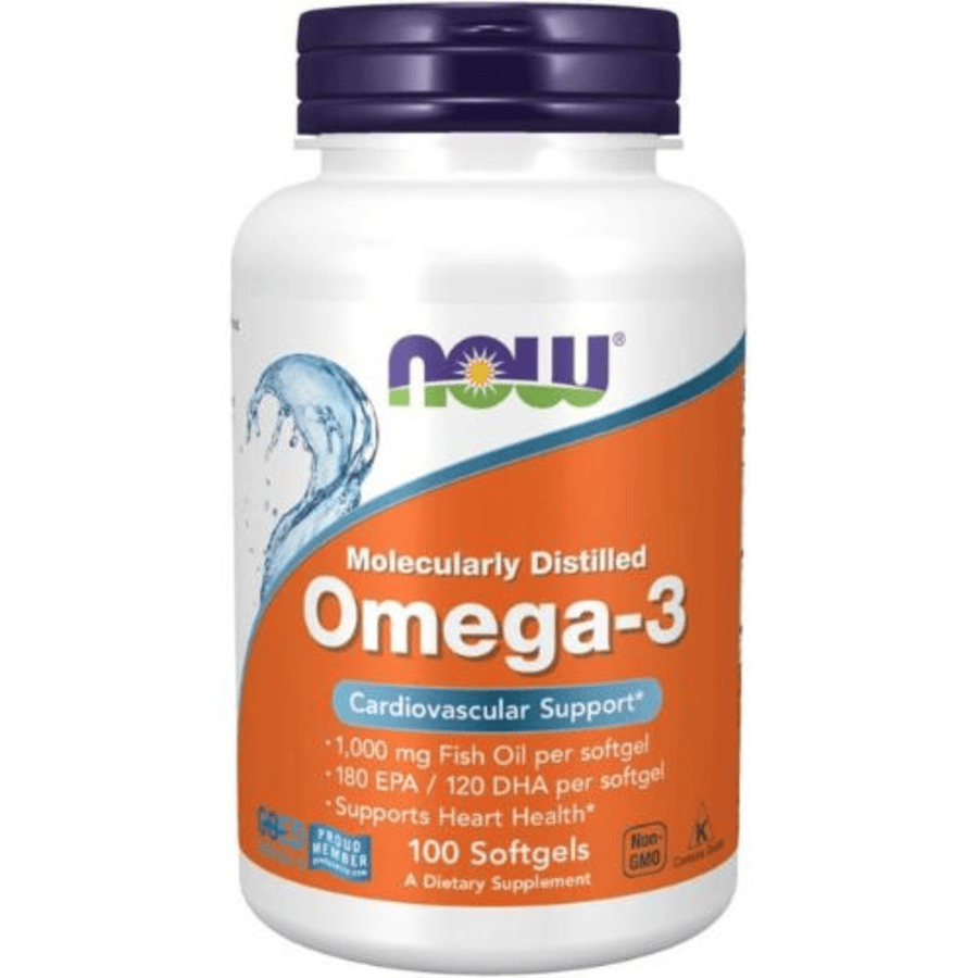 NOW Foods Omega 3 Fish Oil 1000mg -100 Softgels