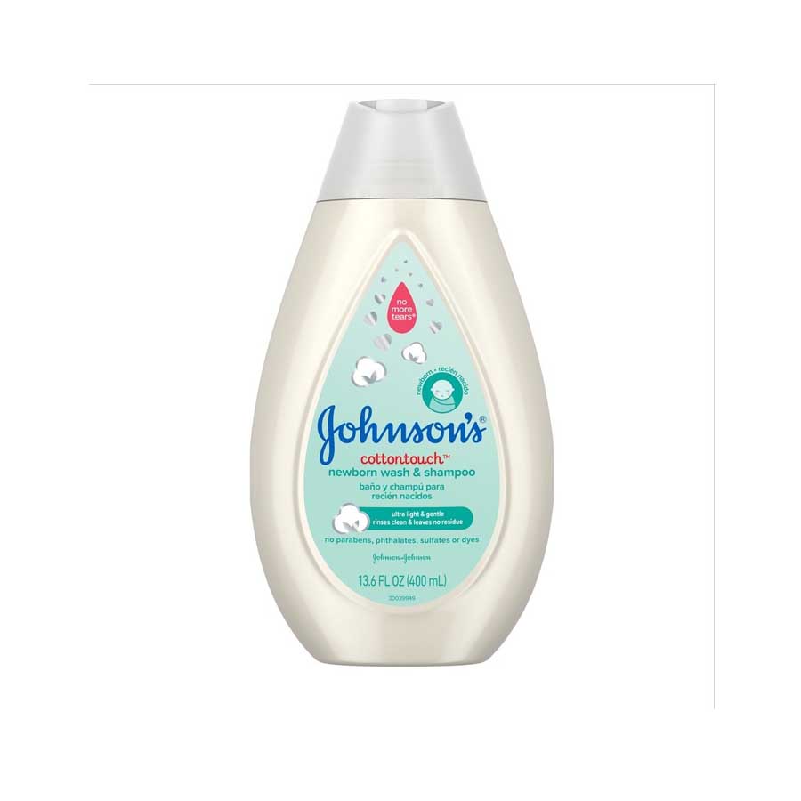 Johnson's Cotton Touch Newborn Baby Wash & Shampoo 400ml