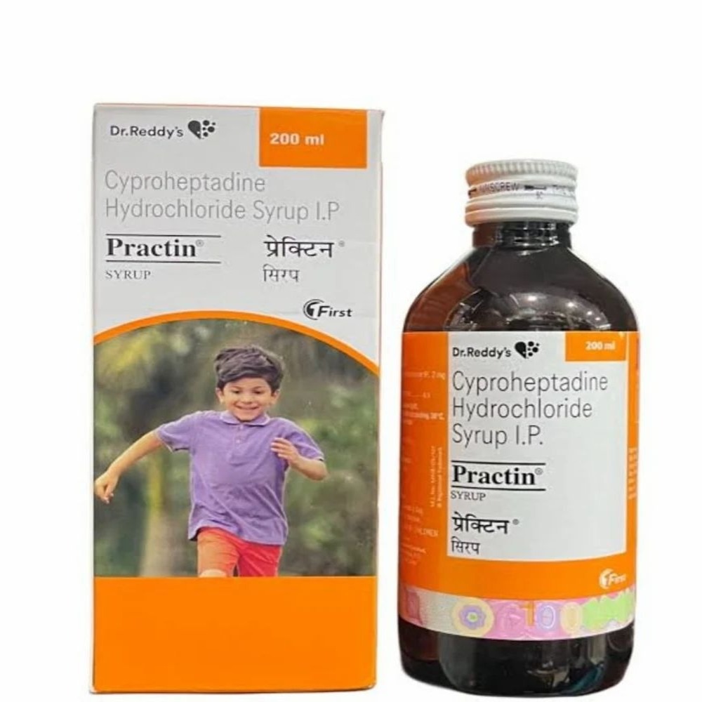 Practin Syrup (Cyproheptadine Hydrochloride) 200ml