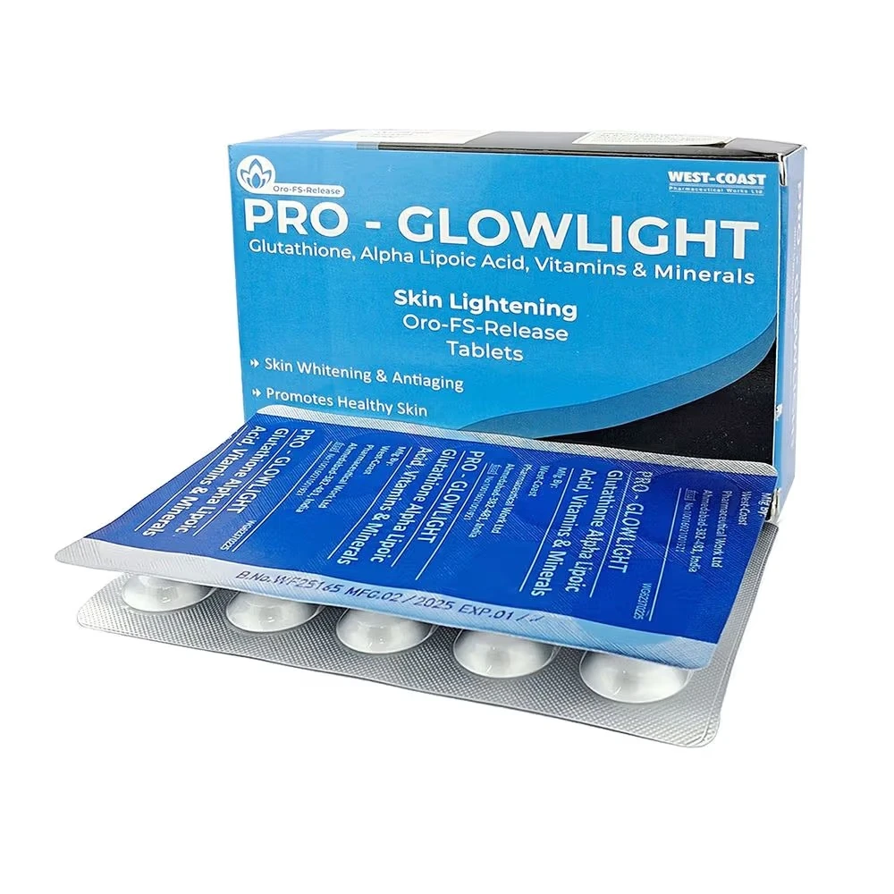 Pro-Glowlight Glutathione, Alpha Lipoic Acid, Vitamins & Minerals Skin Lightening 30 Tablets price in Bangladesh | Buy original Provital International