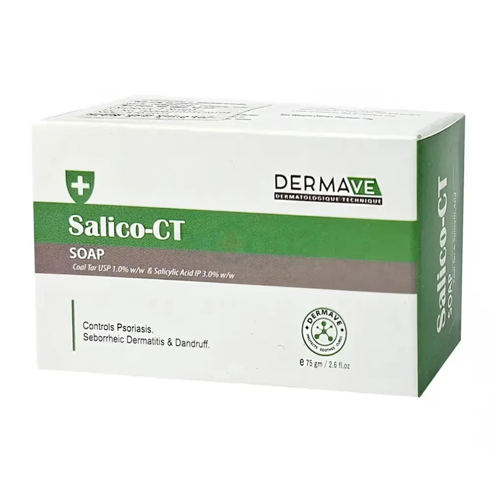Salico-CT Soap – Coal Tar 1% & Salicylic Acid 3% (75gm)