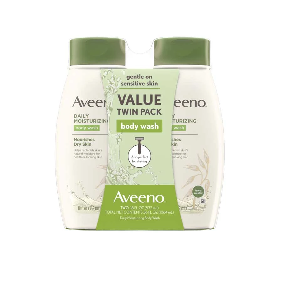 Aveeno Dry Skin Daily Moisturizing Body Wash Twin Pack 532ml price in Bangladesh | Authentic Product by Shundorjo