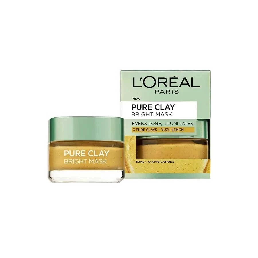 L’Oreal Paris Pure Clay Bright Face Mask 50ml price in Bangladesh | Authentic Product by Shundorjo