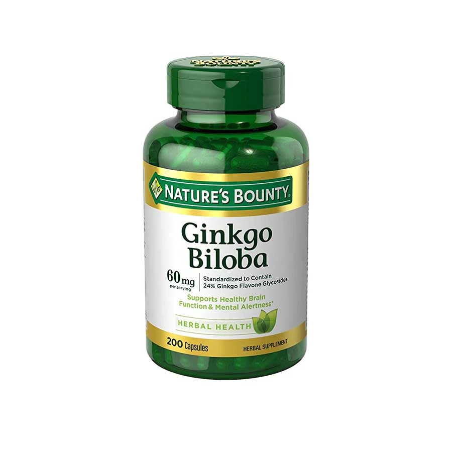 Nature's Bounty Ginkgo Biloba 60mg 200 Capsules price in Bangladesh | Authentic Product by Shundorjo