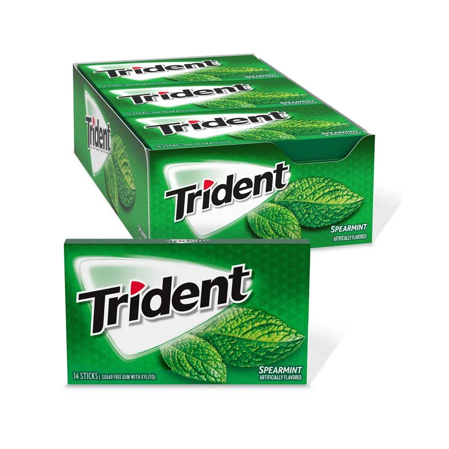 Trident Spearmint Sugar Free Gum 12 Packs price in Bangladesh | Buy original Foreign