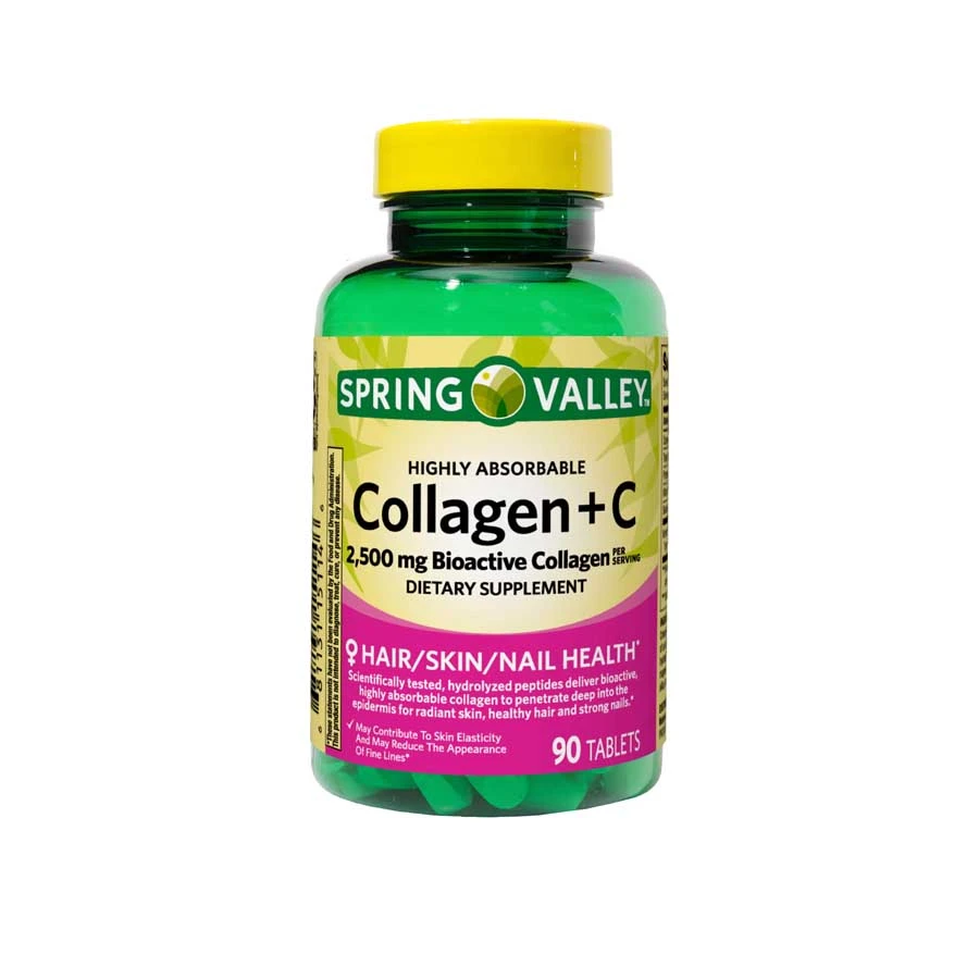 Spring Valley Absorbable Collagen Plus Vitamin C Tablet 90's price in Bangladesh | Authentic Product by Shundorjo