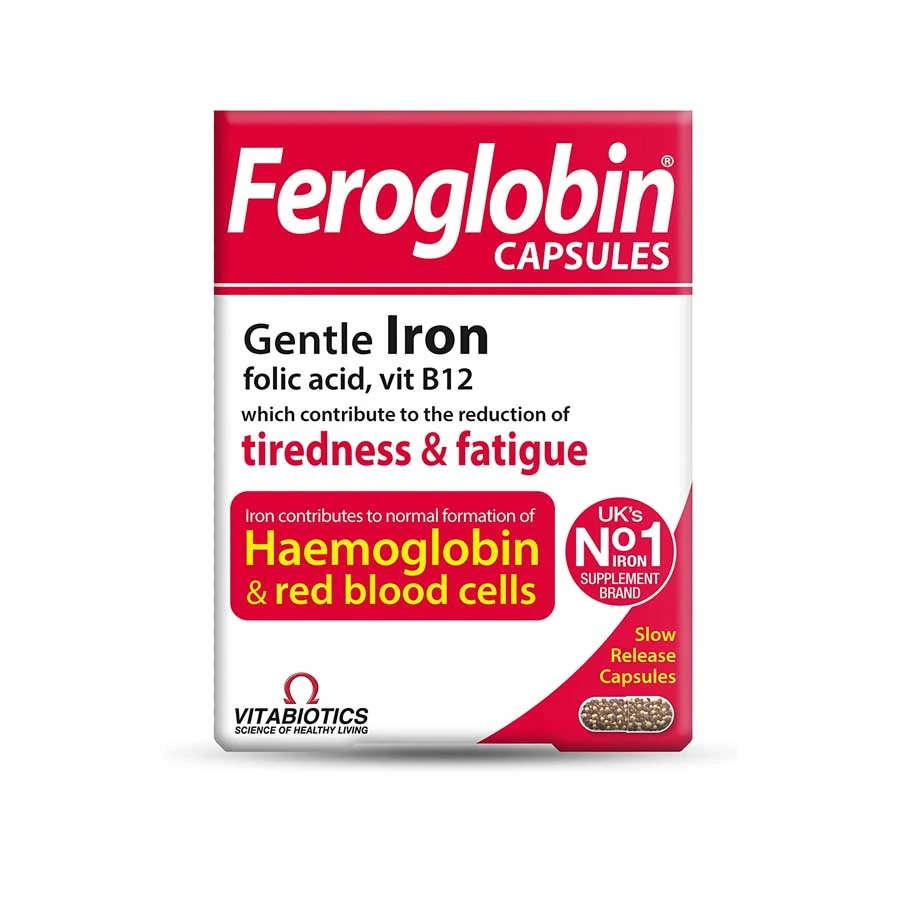 Vitabiotics Feroglobin Gentle Iron 30 Capsules price in Bangladesh | Authentic Product by Shundorjo