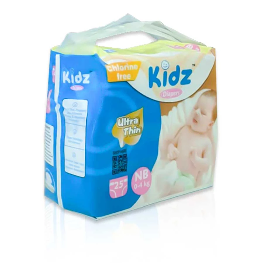 Kidz Ultra Thin Baby Pants Diaper New Born (0-4kg) 22pcs price in Bangladesh | Authentic Product by Shundorjo