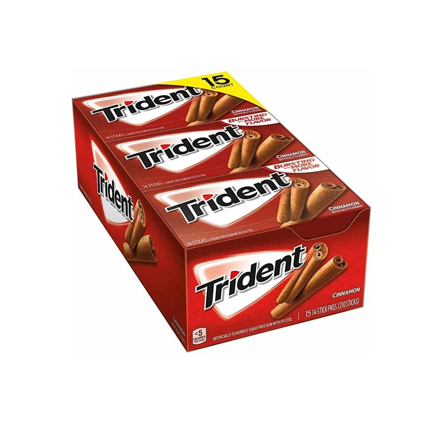 Trident Cinnamon Sugar Free Gum 12 Packs price in Bangladesh | Buy original Foreign