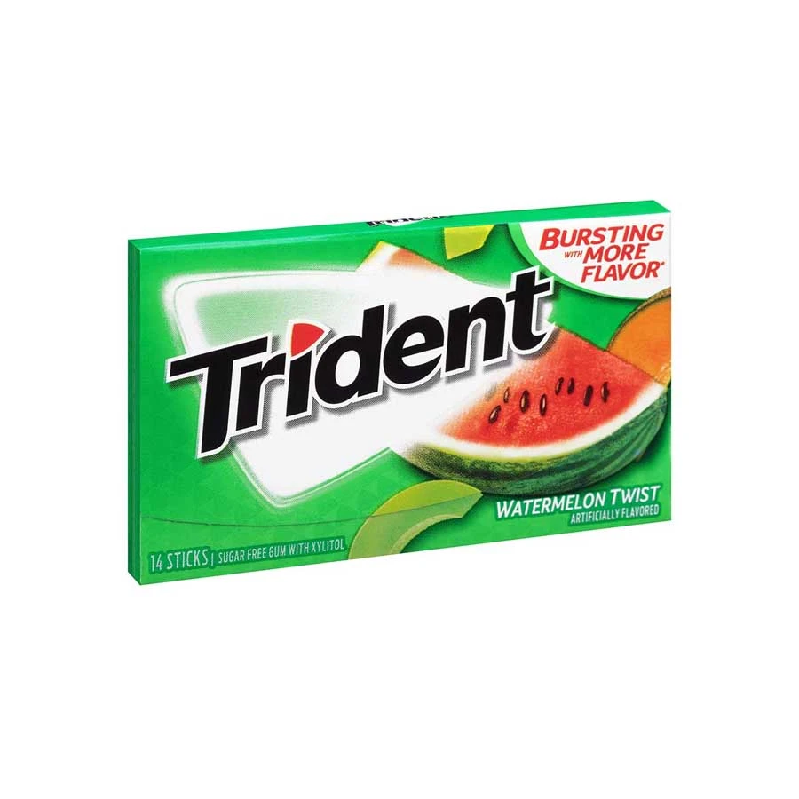 Trident Watermelon Twist Sugar Free Gum 14 Sticks price in Bangladesh | Authentic Product by Shundorjo