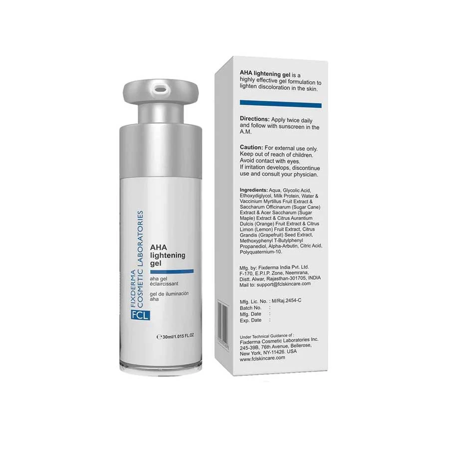 Fixderma FCL AHA Lightening Gel Cosmetic Laboratories 30ml price in Bangladesh | Authentic Product by Shundorjo