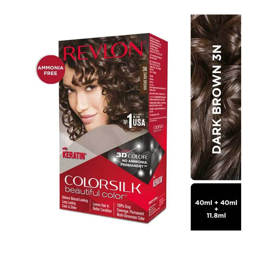 Revlon Colorsilk Hair Color 3N Dark Brown 40ml price in Bangladesh | Authentic Product by Shundorjo
