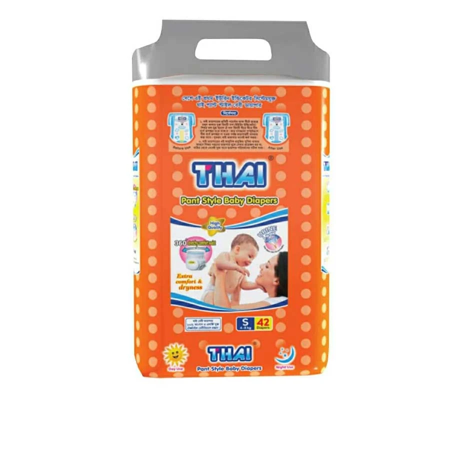 Thai Baby Diaper Pant S (4-8kg) 42pcs price in Bangladesh | Authentic Product by Shundorjo