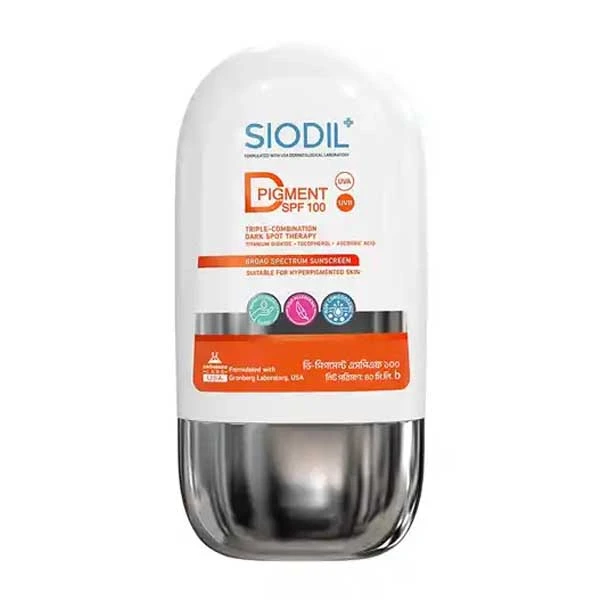 SIODIL D Pigment SPF 100 Sunscreen Triple Combination 40ml price in Bangladesh | Authentic Product by Shundorjo