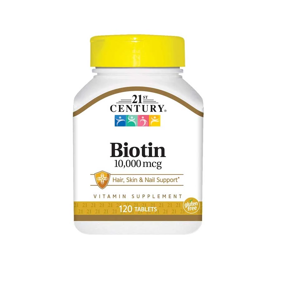 21st Century Biotin 10000mcg Support Hair Skin & Nails 120 Tablets price in Bangladesh | Authentic Product by Shundorjo