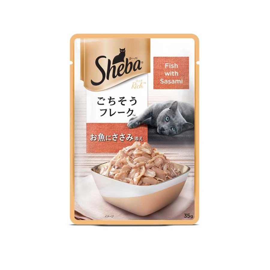 Sheba Premium Wet Food Fish with Sasami Flavour 35gm price in Bangladesh | Authentic Product by Shundorjo