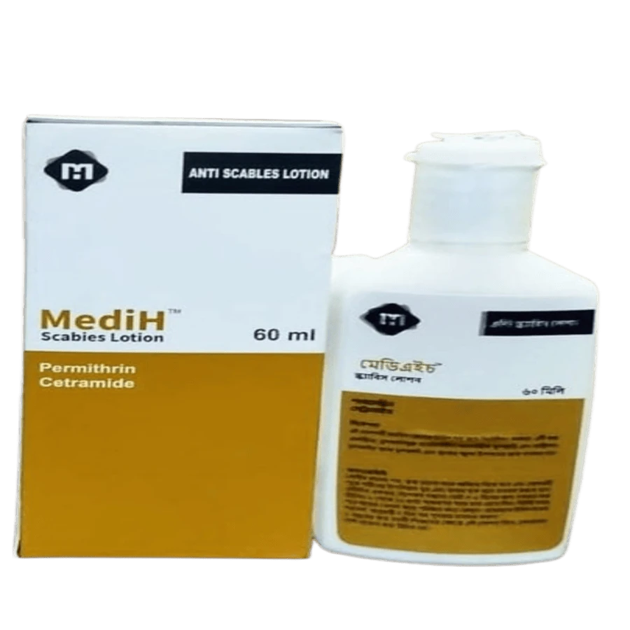 Medih Scabies Lotion – For Scabies & Itchy Skin Relief 60ml price in Bangladesh | Authentic Product by Shundorjo
