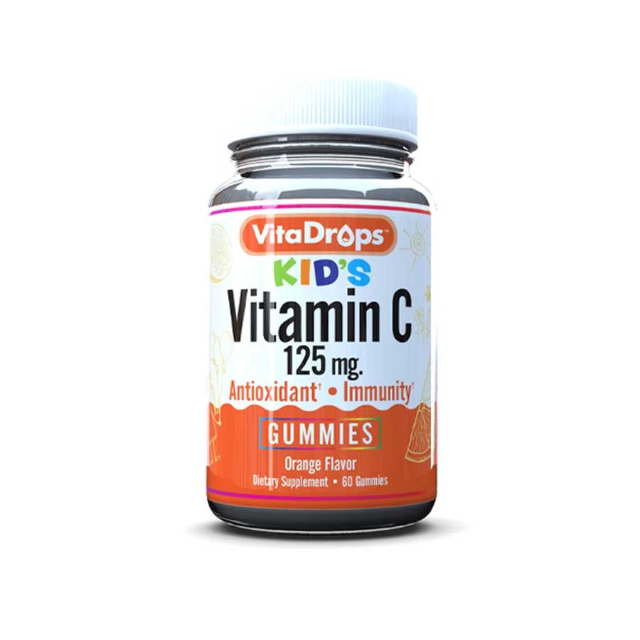 VitaDrops Kid’s Vitamin C 125mg Orange Flavor Gummies 60's price in Bangladesh | Authentic Product by Shundorjo