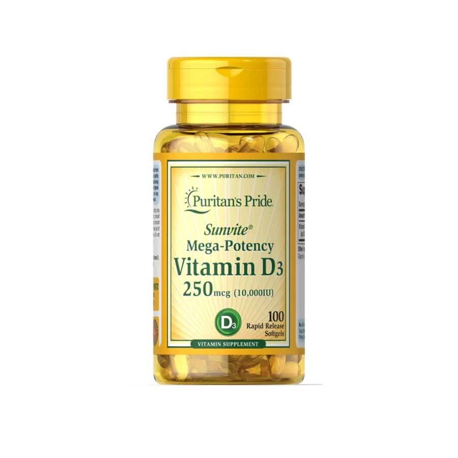 Puritan's Pride Sunvite Vitamin D3 250mcg 100 Softgels price in Bangladesh | Authentic Product by Shundorjo
