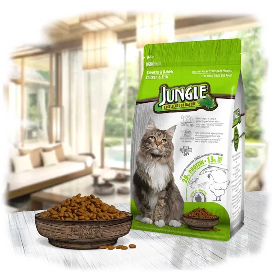 Jungle Adult Cat Food With Chicken and Fish 15kg price in Bangladesh | Authentic Product by Shundorjo