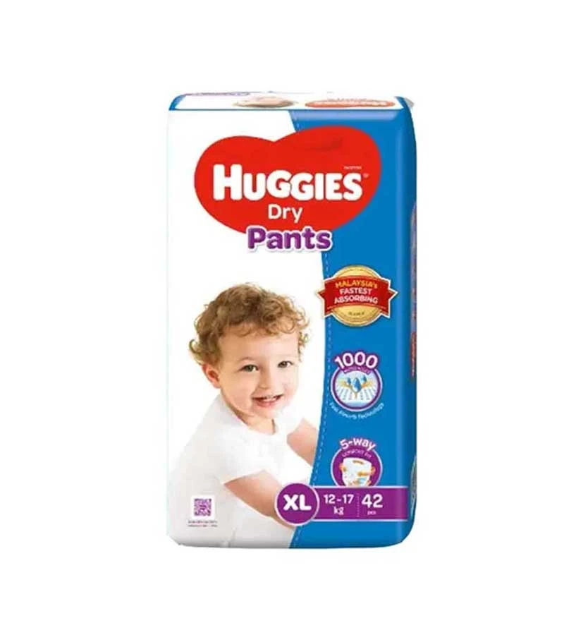 Huggies Dry Pants Diaper XL 12-17kg 42pcs price in Bangladesh | Authentic Product by Shundorjo