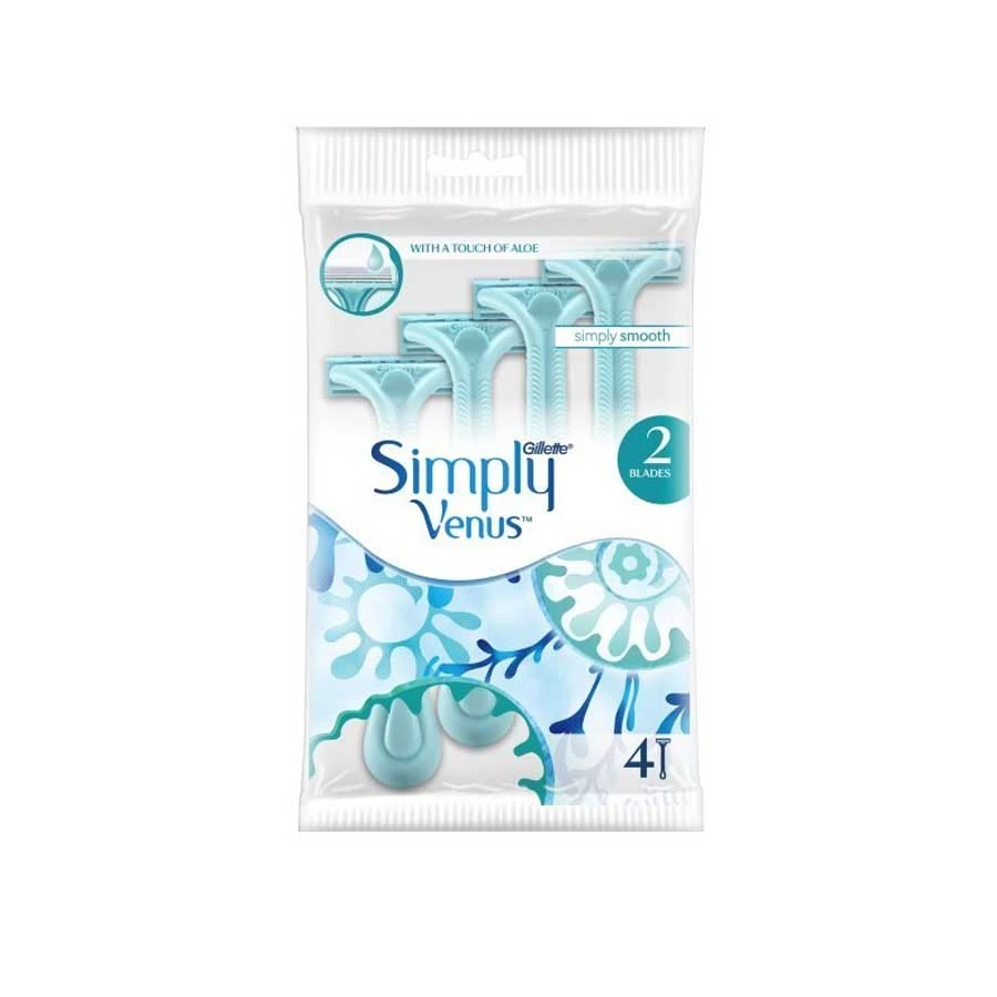 Gillette Simply Venus 2 Women’s Disposable Razors 4 Count price in Bangladesh | Authentic Product by Shundorjo