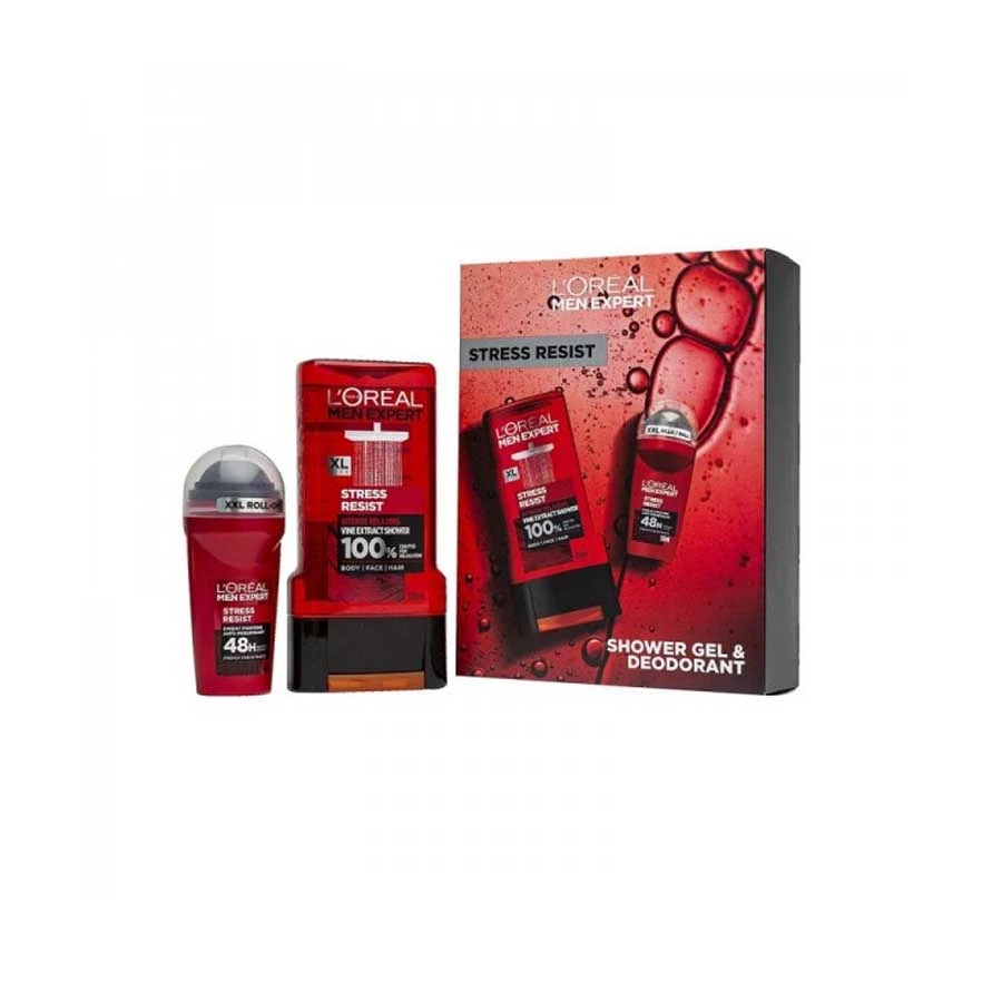 L'Oreal Men Expert Stress Resist Shower Gel & Deodorant Duo Gift Set price in Bangladesh | Authentic Product by Shundorjo