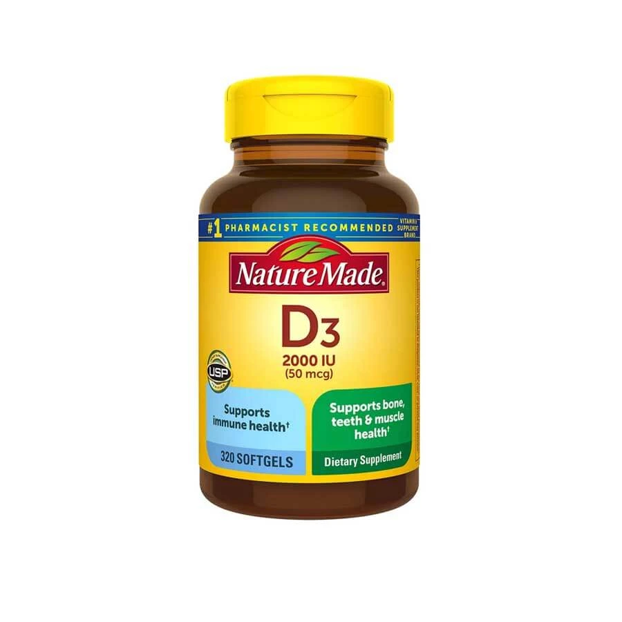 Nature Made Vitamin D3 2000 IU 50mcg 320 Softgels price in Bangladesh | Authentic Product by Shundorjo