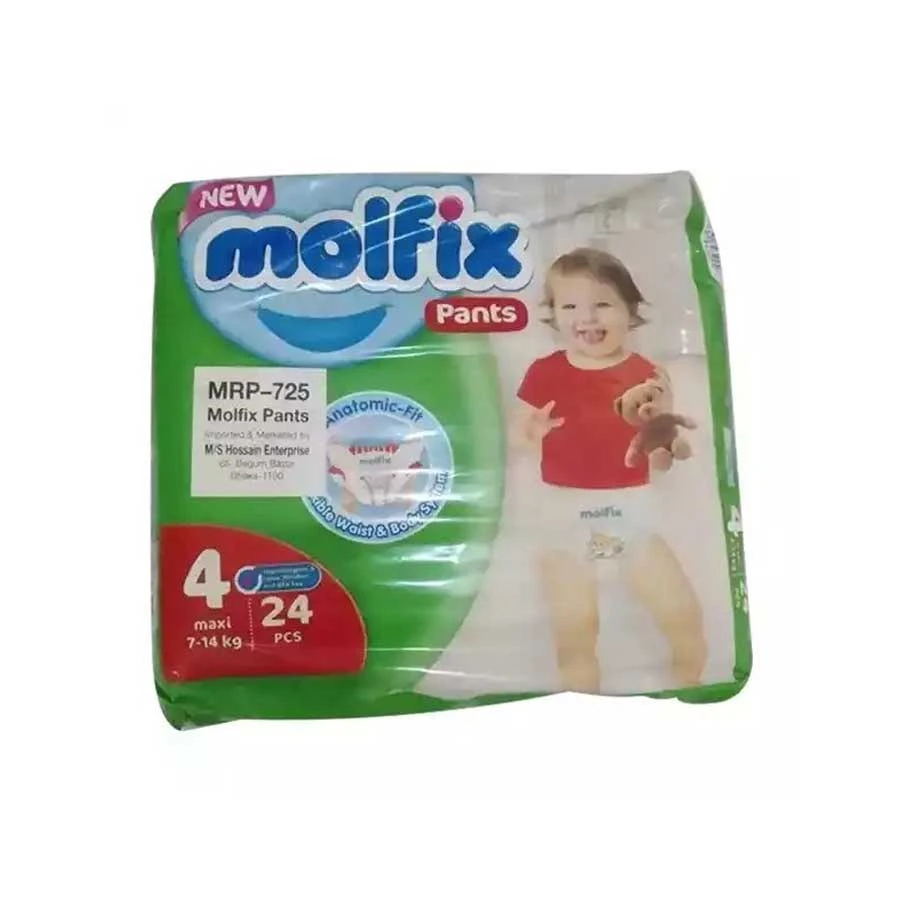 Molfix Baby Diaper Pants Maxi 4 (7-14Kg) 24pcs price in Bangladesh | Authentic Product by Shundorjo