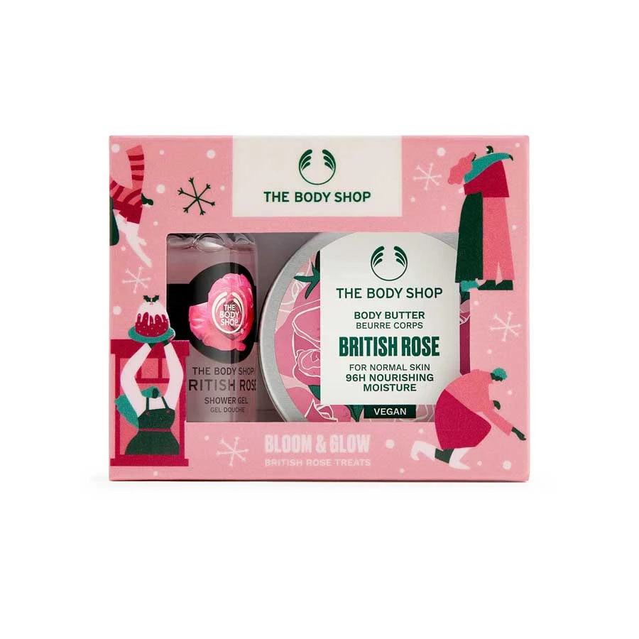 The Body Shop Bloom & Glow British Rose Treats Gift Set price in Bangladesh | Authentic Product by Shundorjo