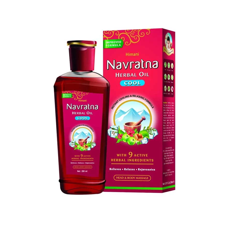 Himani Navaratna Cool Ayurvedic Hair Oil 200ml price in Bangladesh | Authentic Product by Shundorjo