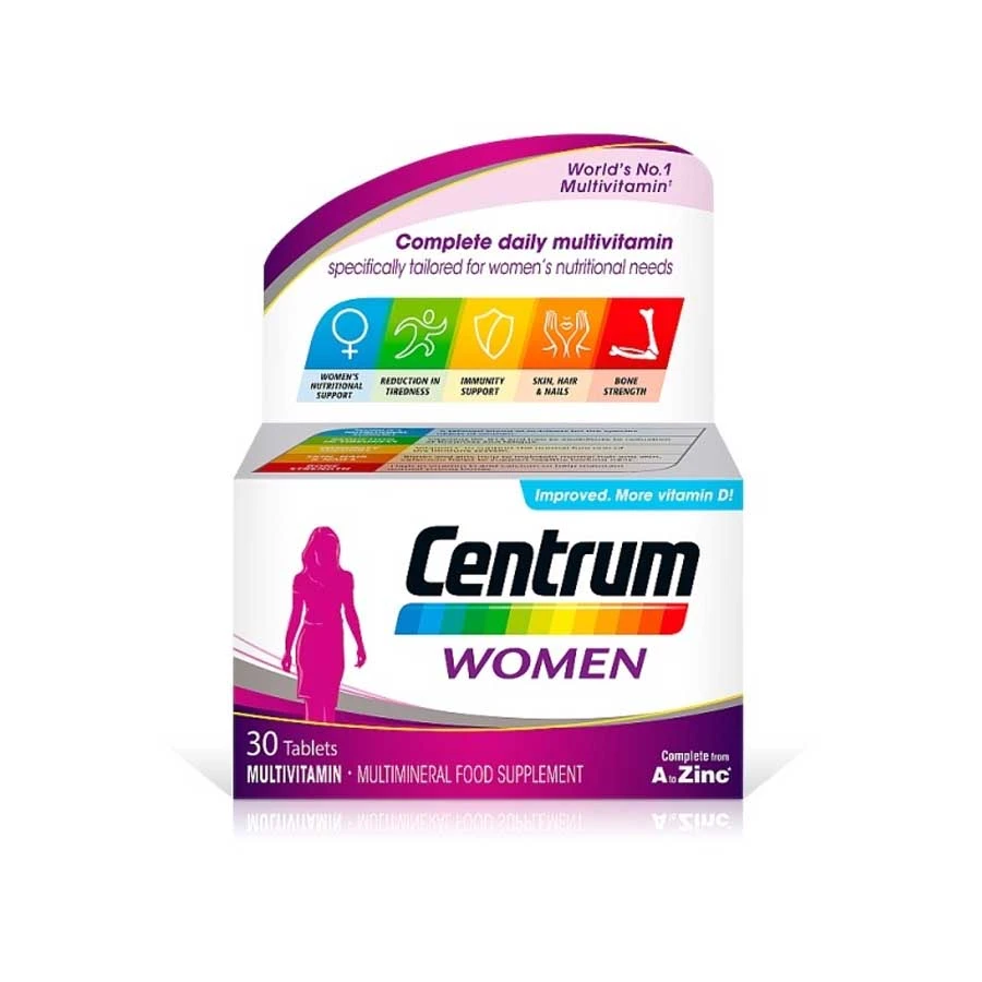 Centrum Multivitamins and Minerals for Women 30 Tablets price in Bangladesh | Authentic Product by Shundorjo