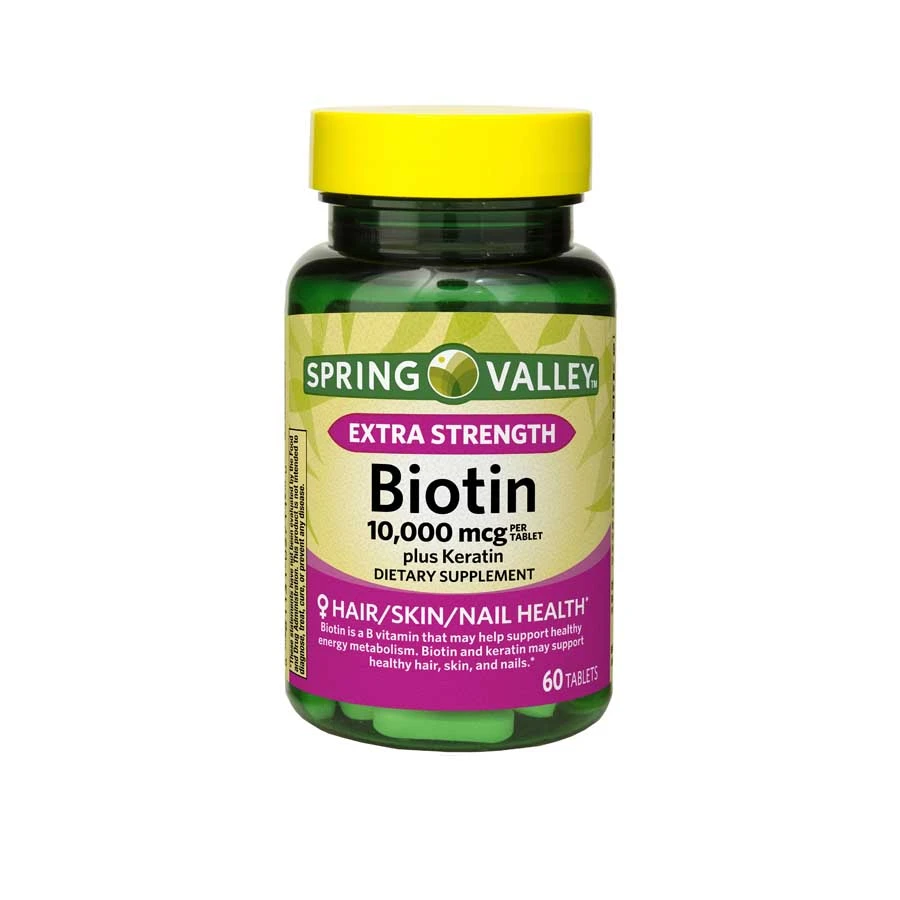 Spring Valley Extra Strength Biotin Plus Keratin Tablets 60's price in Bangladesh | Authentic Product by Shundorjo