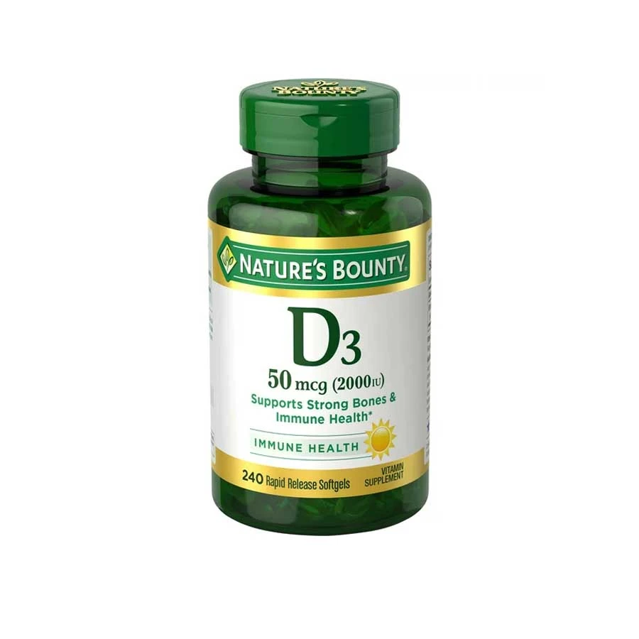 Nature's Bounty Vitamin D3 50mcg 2000 IU 240 Softgels price in Bangladesh | Authentic Product by Shundorjo