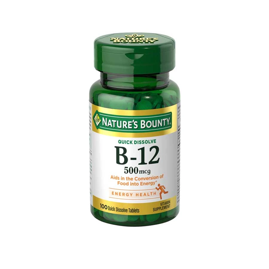Nature’s Bounty Vitamin B 12 500mcg 100 Tablets price in Bangladesh | Authentic Product by Shundorjo