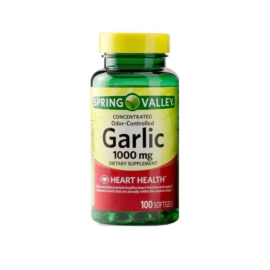 Spring Valley Garlic 1000mg Dietary Supplement 100 Softgel price in Bangladesh | Authentic Product by Shundorjo