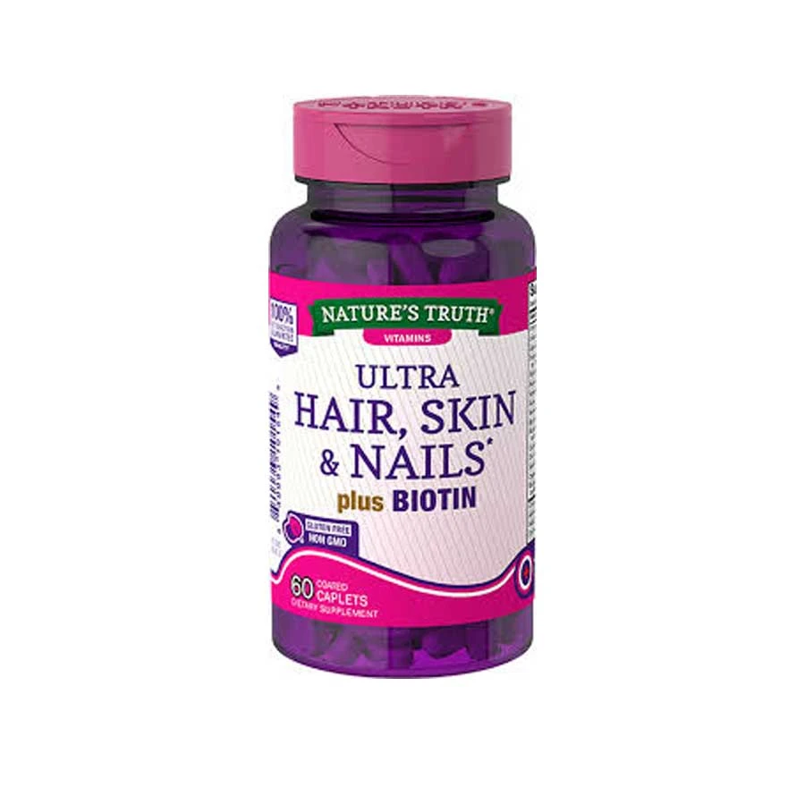 Nature's Truth Ultra Hair Skin and Nails plus Biotin 60 Caplets price in Bangladesh | Authentic Product by Shundorjo