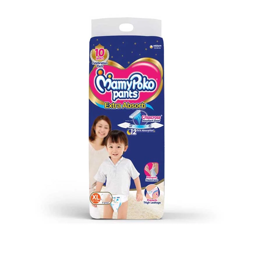 MamyPoko Pants Diaper XL (12-17kg) 38pcs price in Bangladesh | Authentic Product by Shundorjo