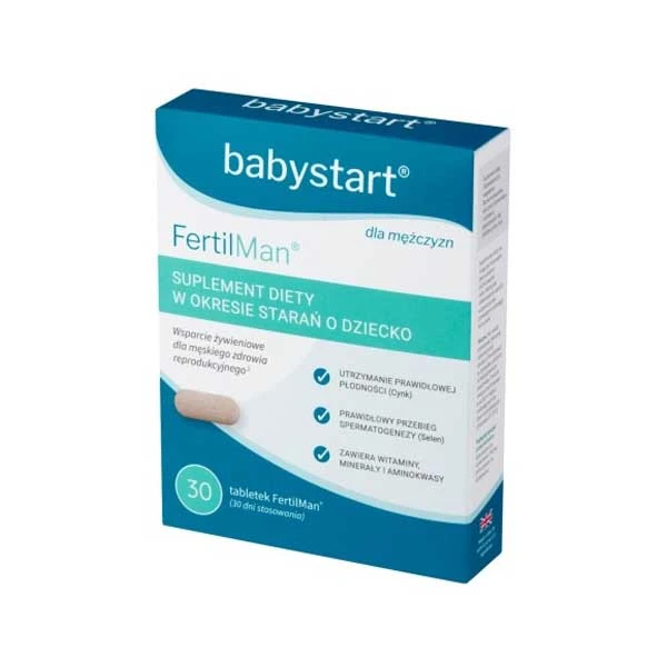 Babystart FertilMan Male Fertility Vitamins With Zinc 30 Tablet price in Bangladesh | Authentic Product by Shundorjo